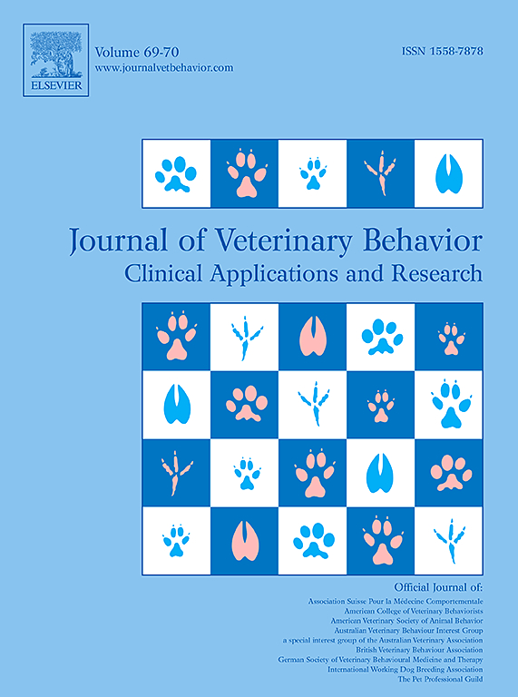 Go to journal home page - Journal of Veterinary Behavior